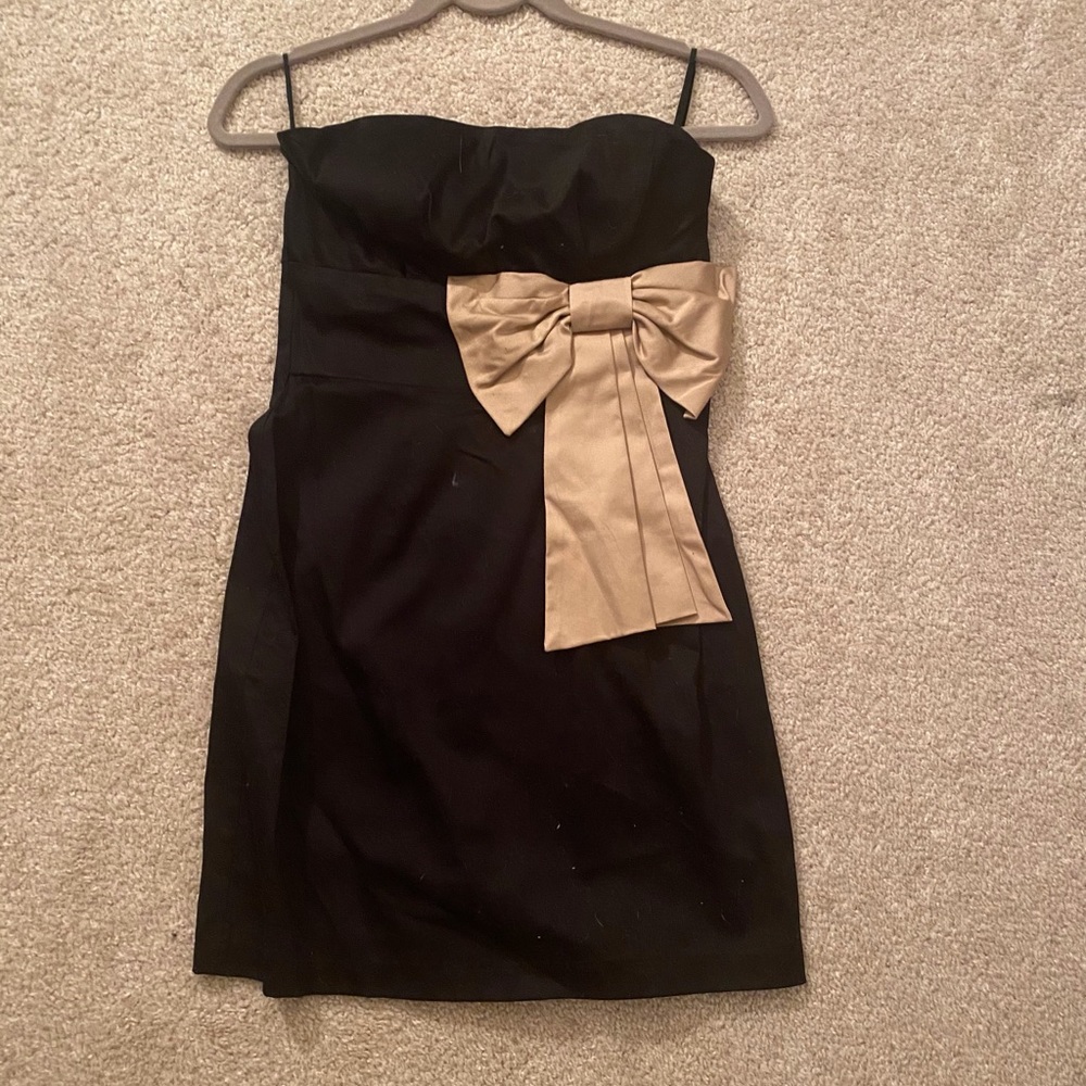 Strapless Black Party Dress